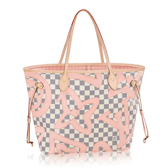 N41050 Neverfull MM Shoulder Bag Damier Azur Canvas