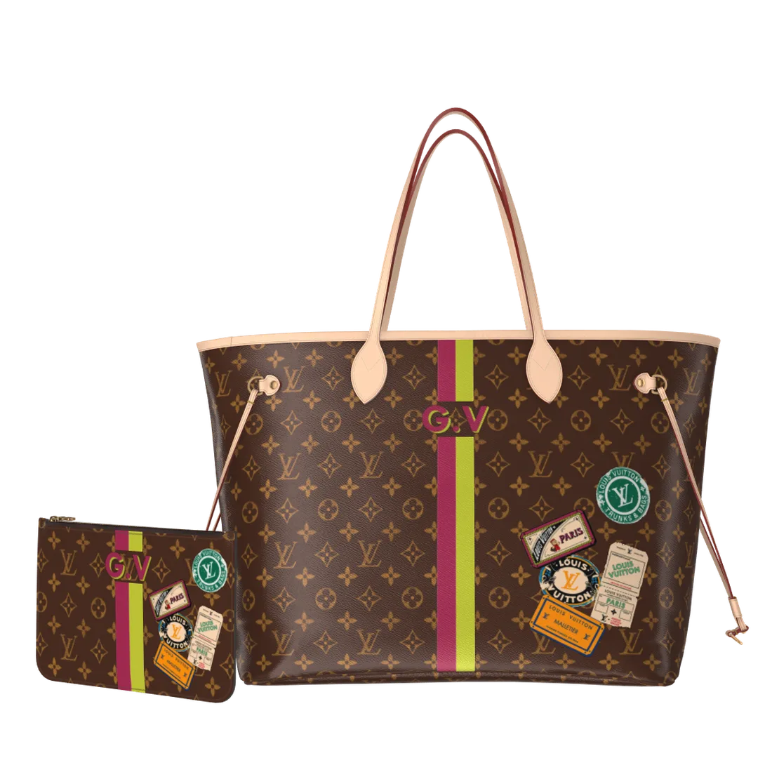 Neverfull GM Mon Monogram Personalisable P01923