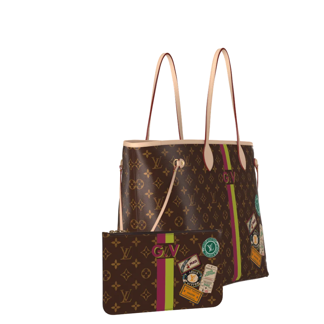 Neverfull GM Mon Monogram Personalisable P01923