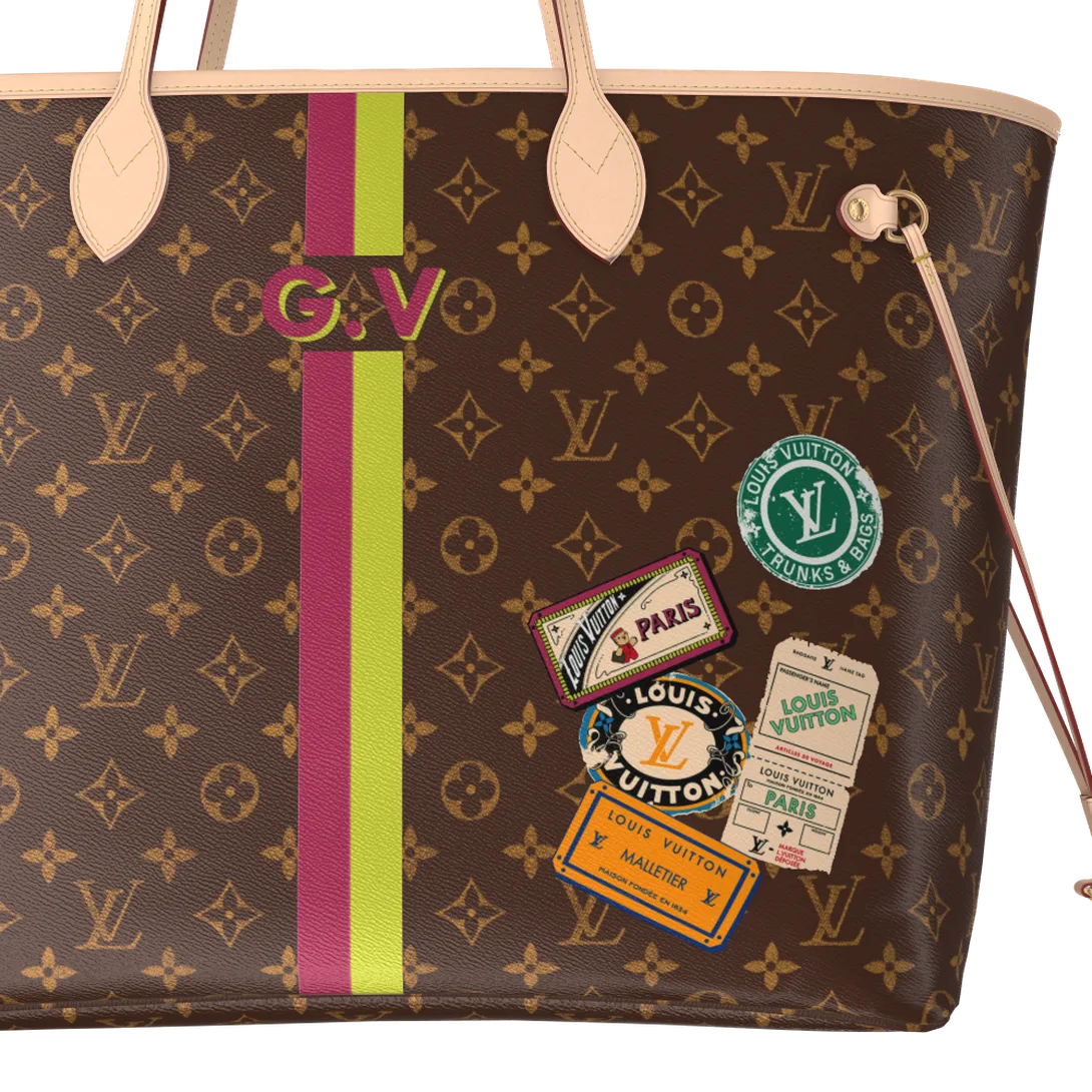 Neverfull GM Mon Monogram Personalisable P01923