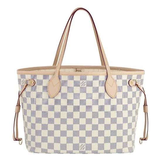 N51110 Neverfull PM Shoulder Bag Damier Azur Canvas