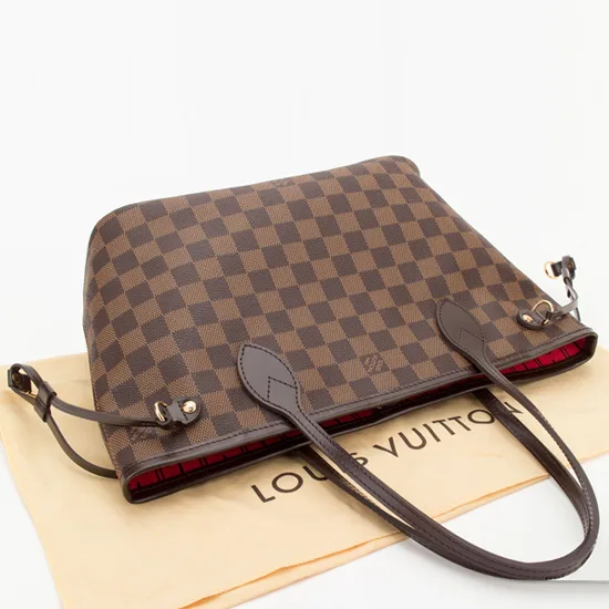 N51109 Neverfull PM Shoulder Bag Damier Ebene Canvas