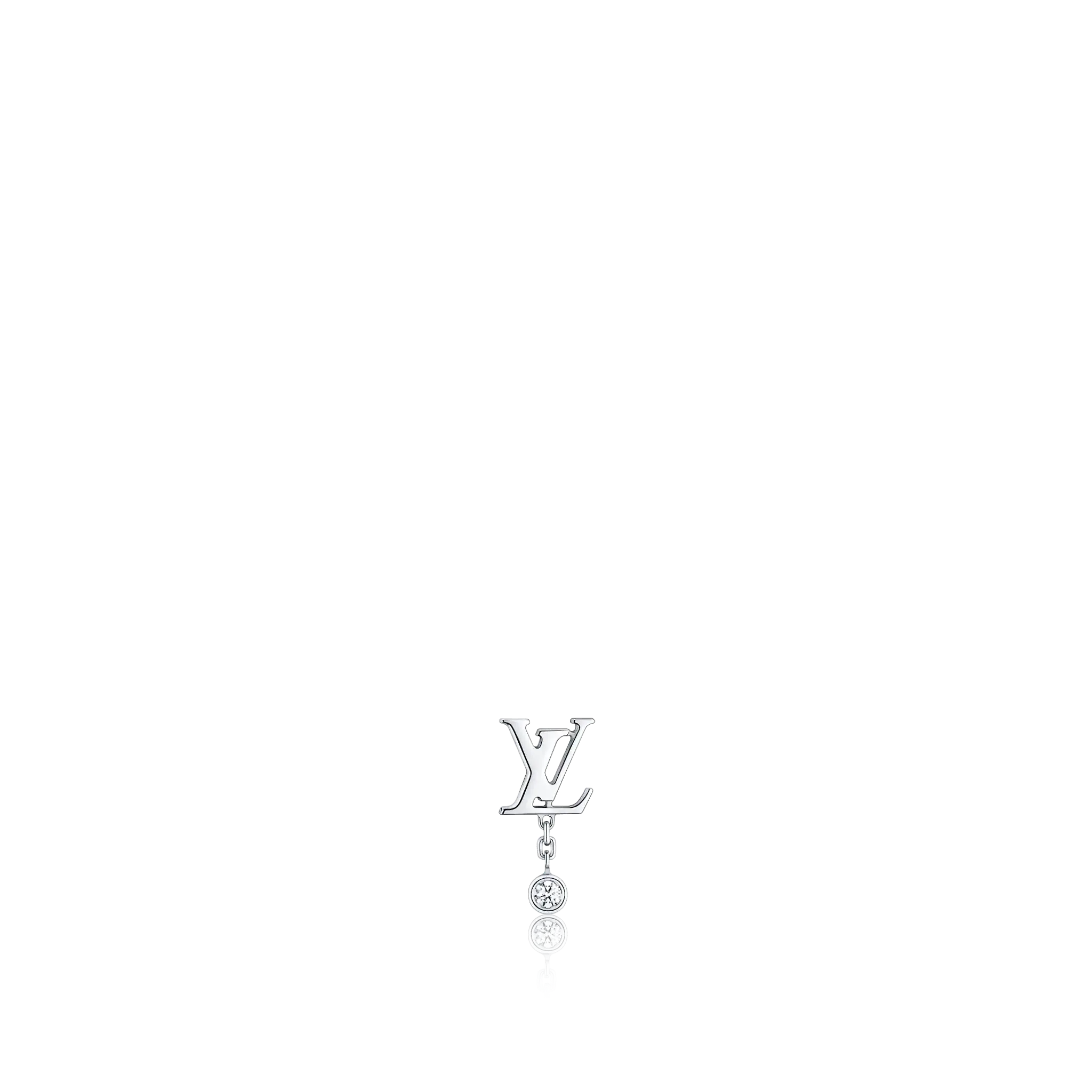 Idylle Blossom Ear Stud, White Gold And Diamond - Per Unit