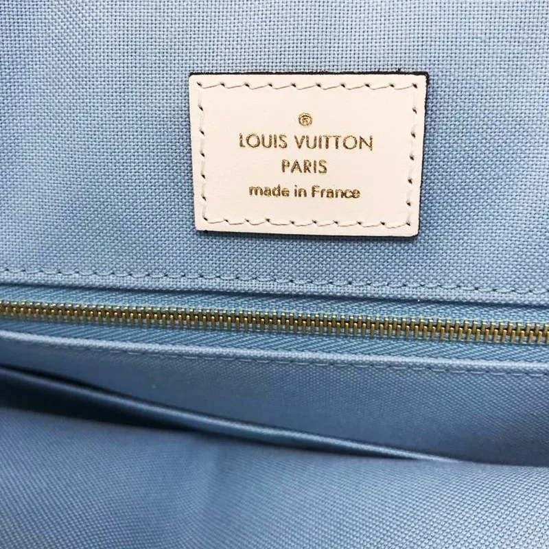 Monogram Giant Onthego Capri Blue Coated Canvas To