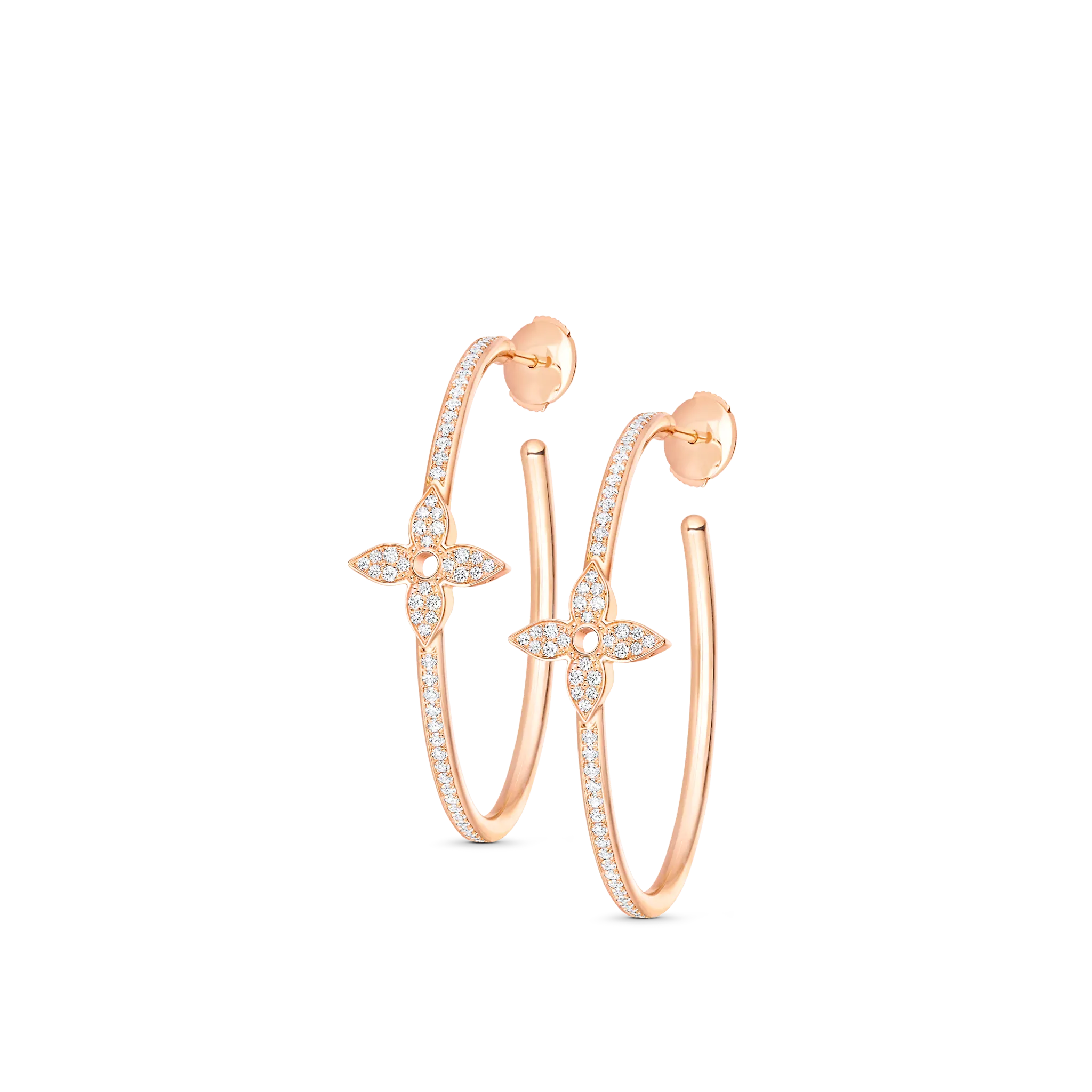 Louis Vuitton Idylle Blossom Hoops, Pink Gold And Diamonds