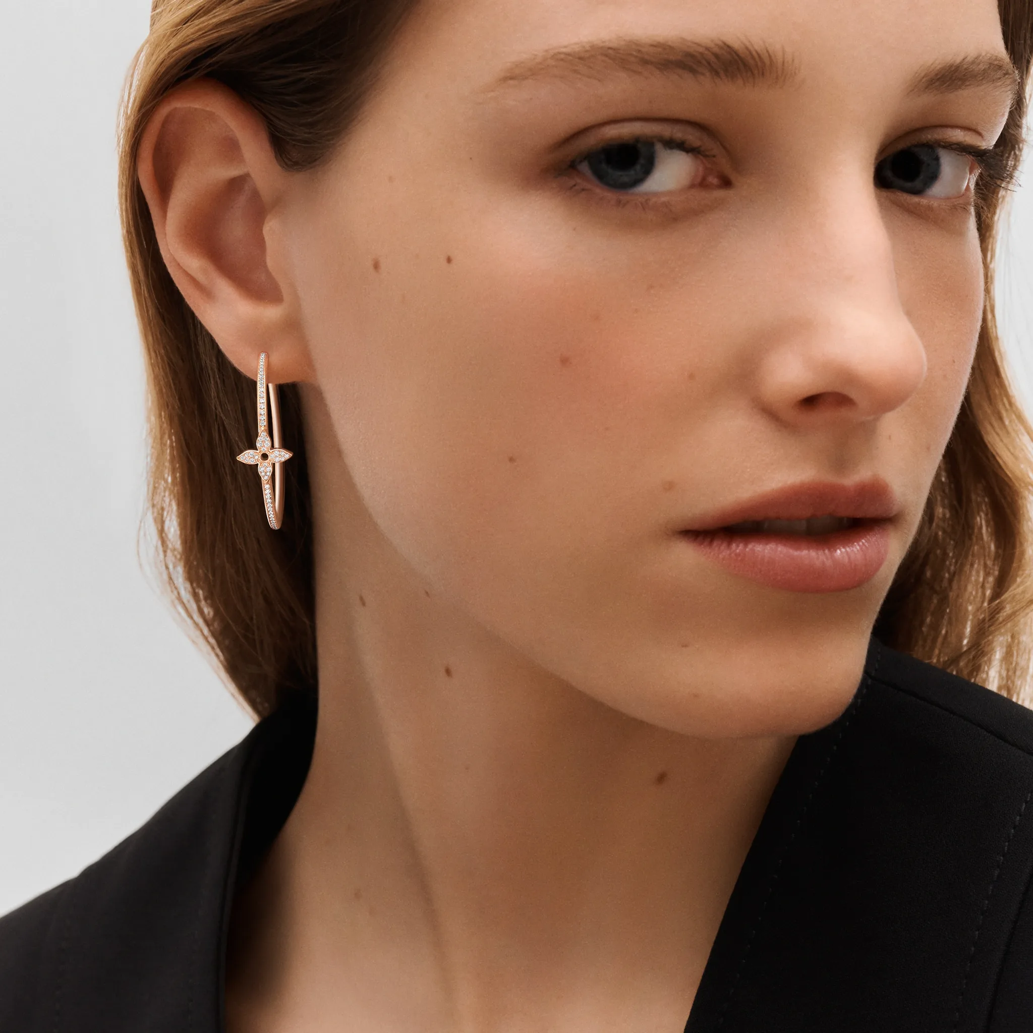 Louis Vuitton Idylle Blossom Hoops, Pink Gold And Diamonds