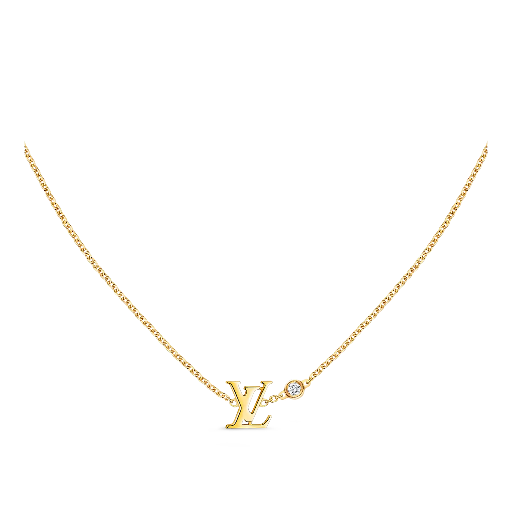 Idylle Blossom Pendant, Yellow gold and diamond