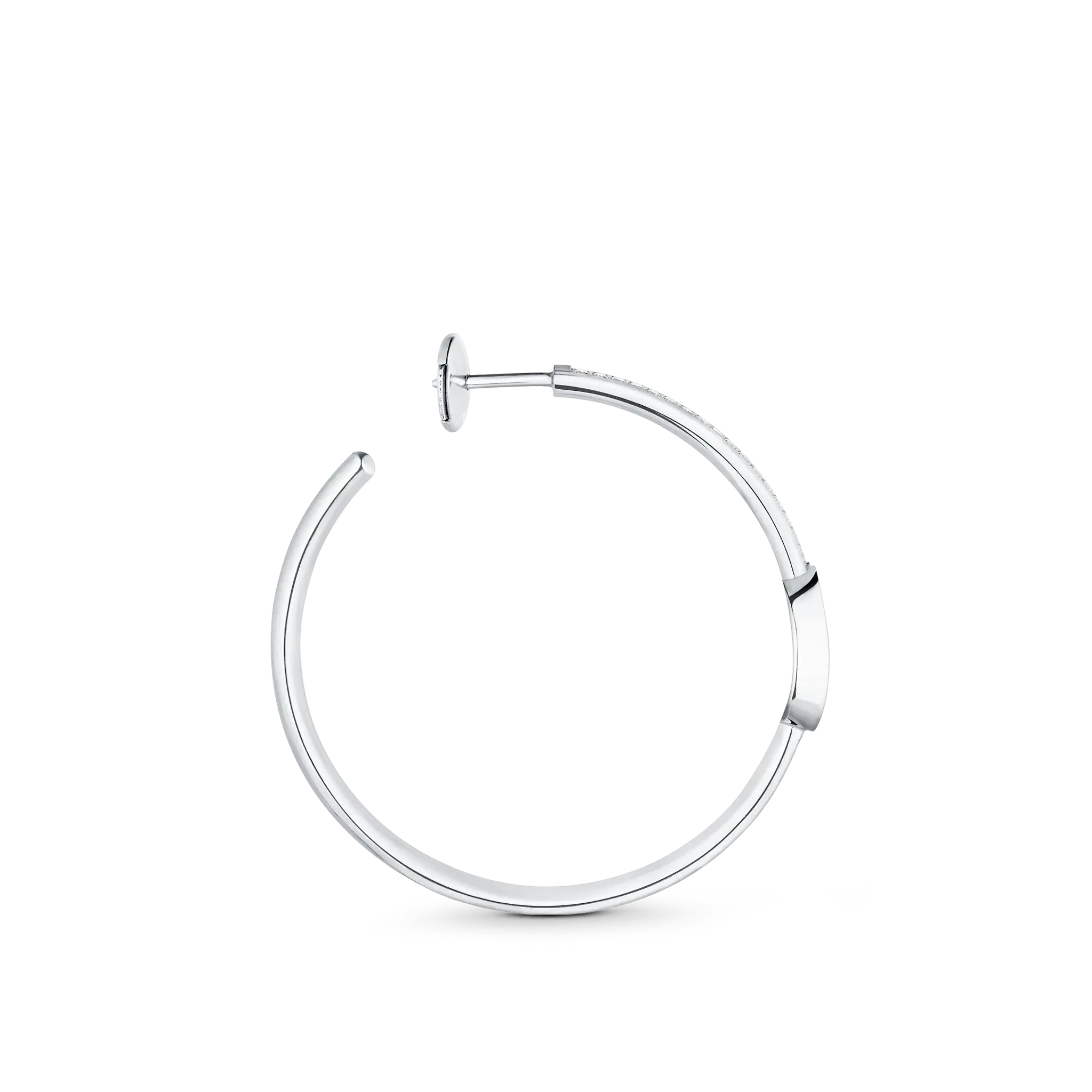 Louis Vuitton Idylle Blossom Hoops, White Gold And Diamonds