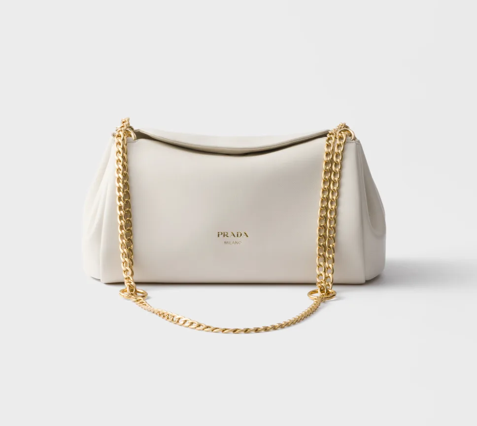 Prada Tumulte small nappa leather bag-White