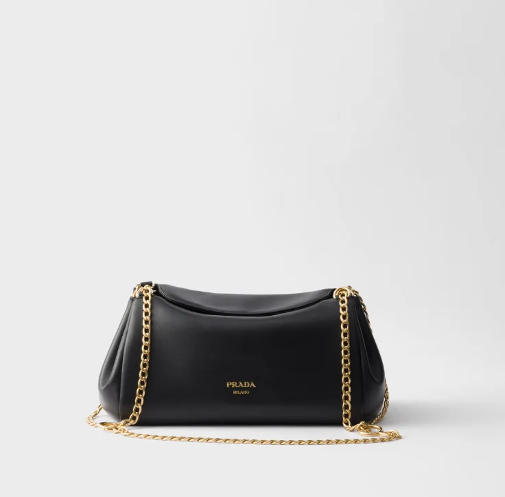 Prada Tumulte small nappa leather bag-Black