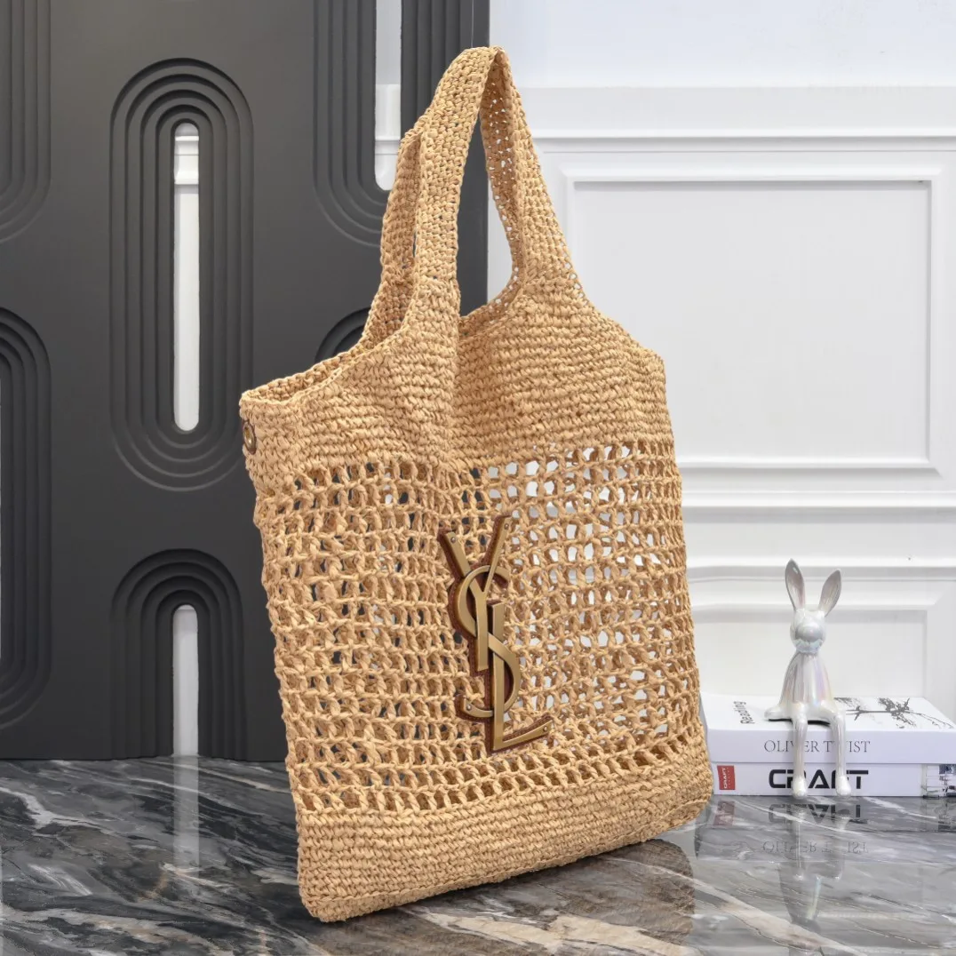 Saint Laurent Icare In Raffia - Bag