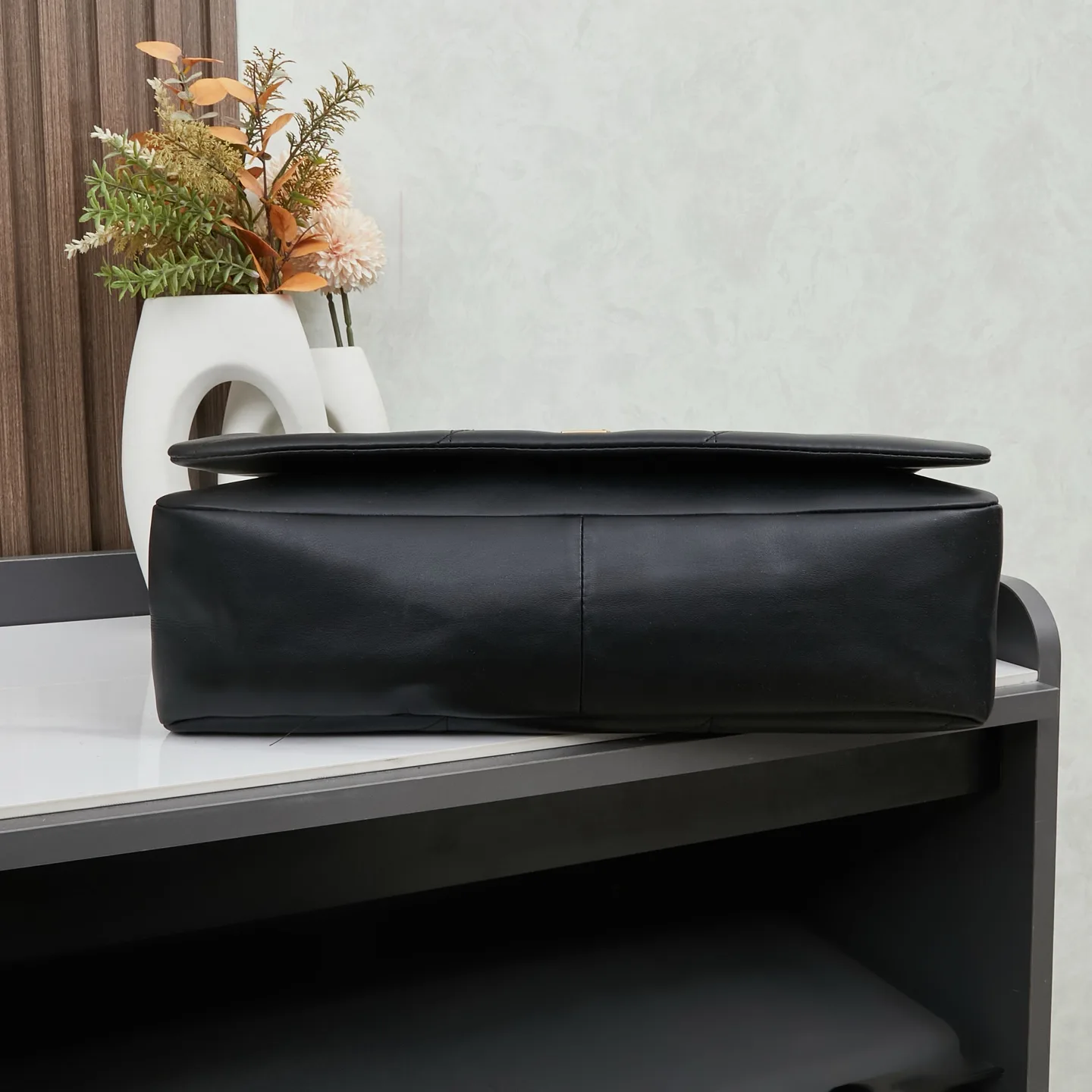 SAINT LAUREN JAMIE 4.3 Large IN Calfskin Black - Bag
