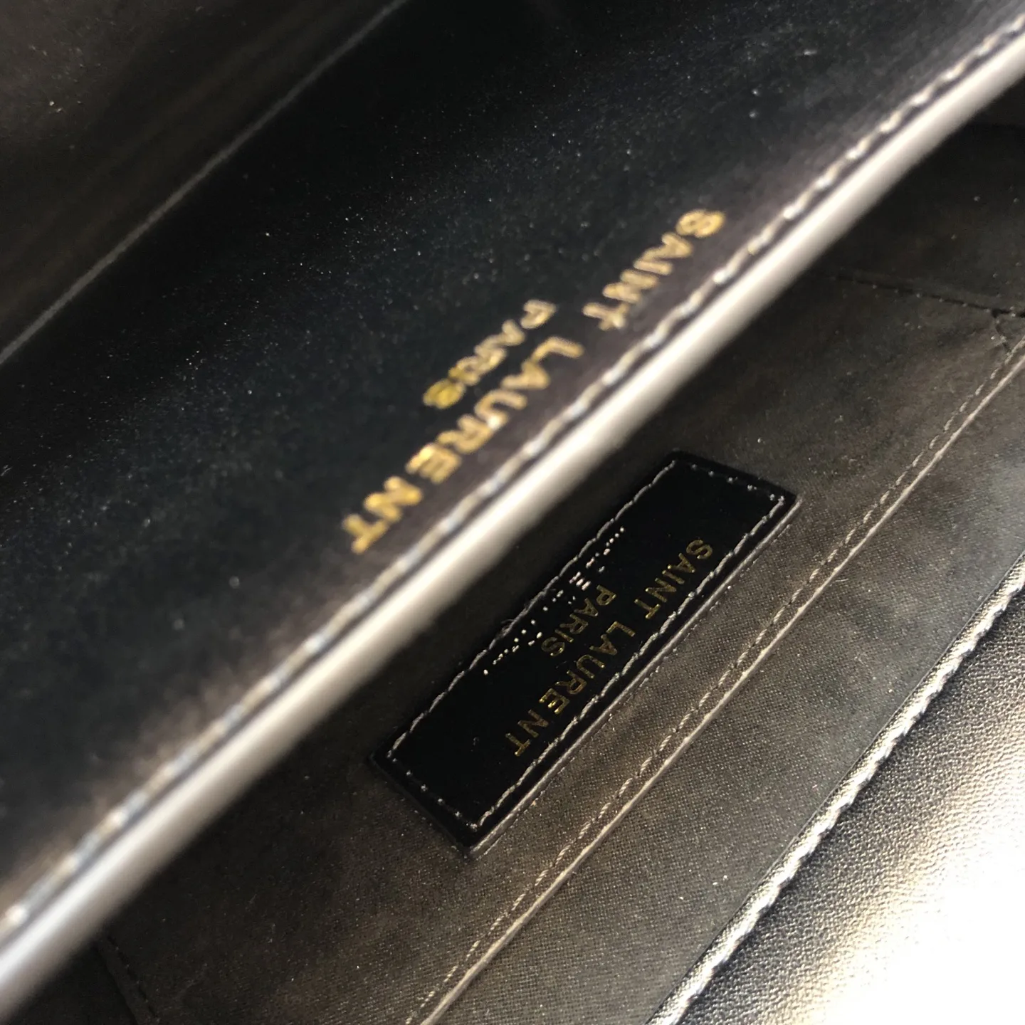 Saint Laurent YSL Sunset Top Handle Shoulder Bag Medium Black Gold - Bag