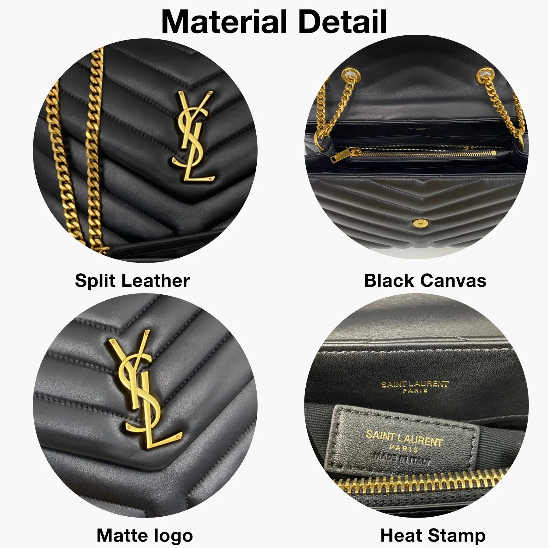 SAINT LAURENT Loulou Small Quilted Leather Shoulder Bag Black - Bag
