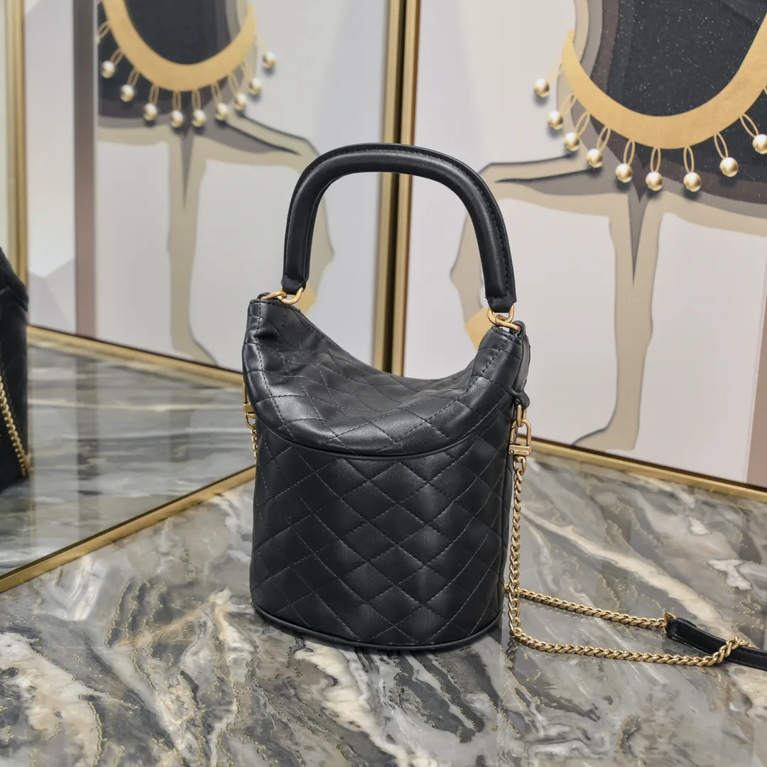 SAINT LAURENT YSL GABY bucket bag in lambskin - Bag