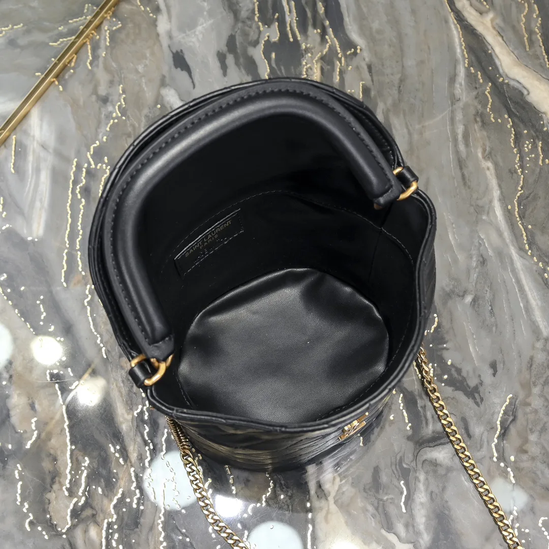 SAINT LAURENT YSL GABY bucket bag in lambskin - Bag