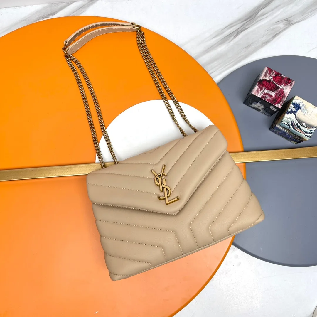 [TOP] SAINT LAURENT Loulou small quilted leather shoulder bag
