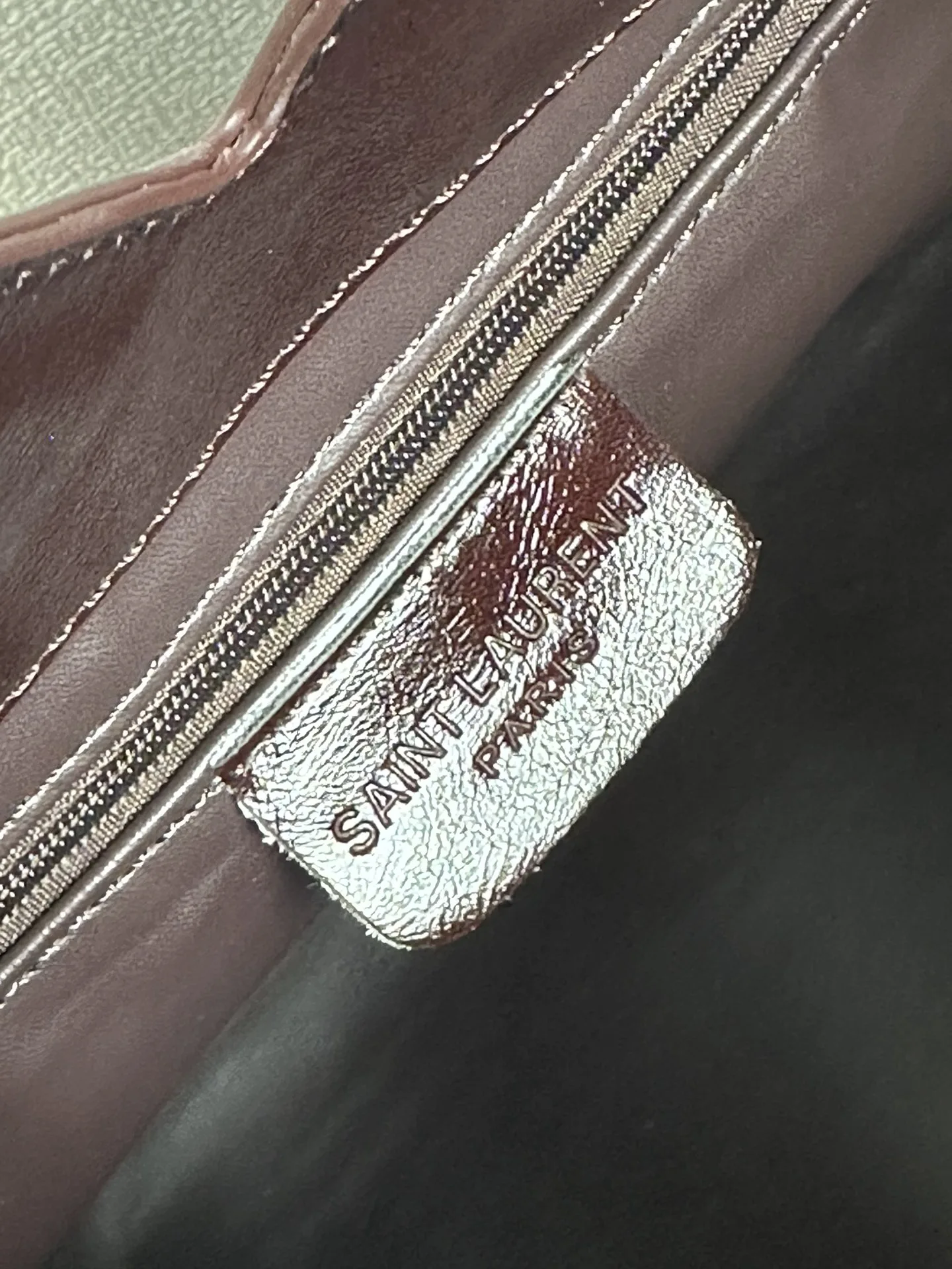 Saint Laurent Oversized Tote Bag - Burgundy Bag