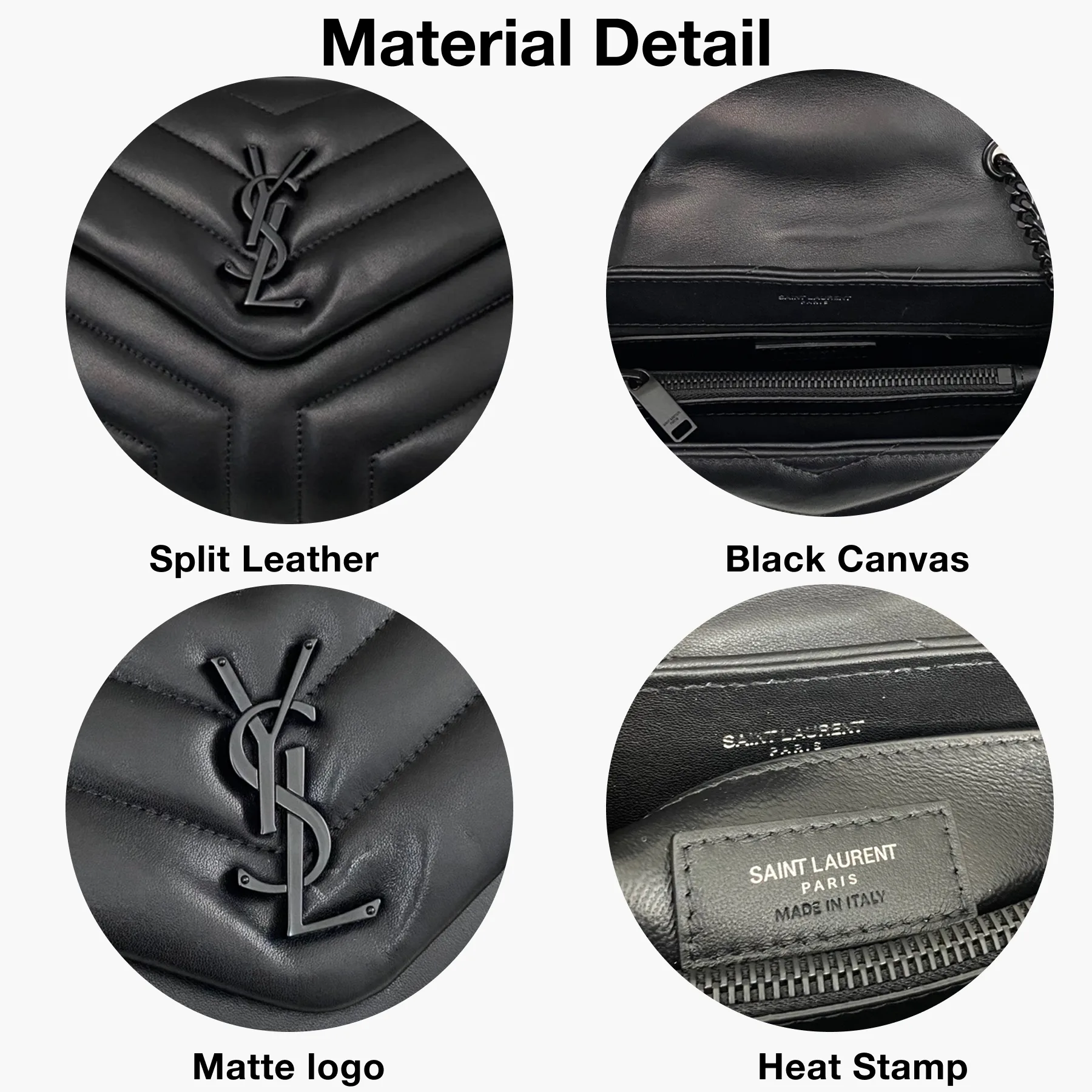 SAINT LAURENT Loulou Small Quilted Leather Shoulder Bag Black - Bag