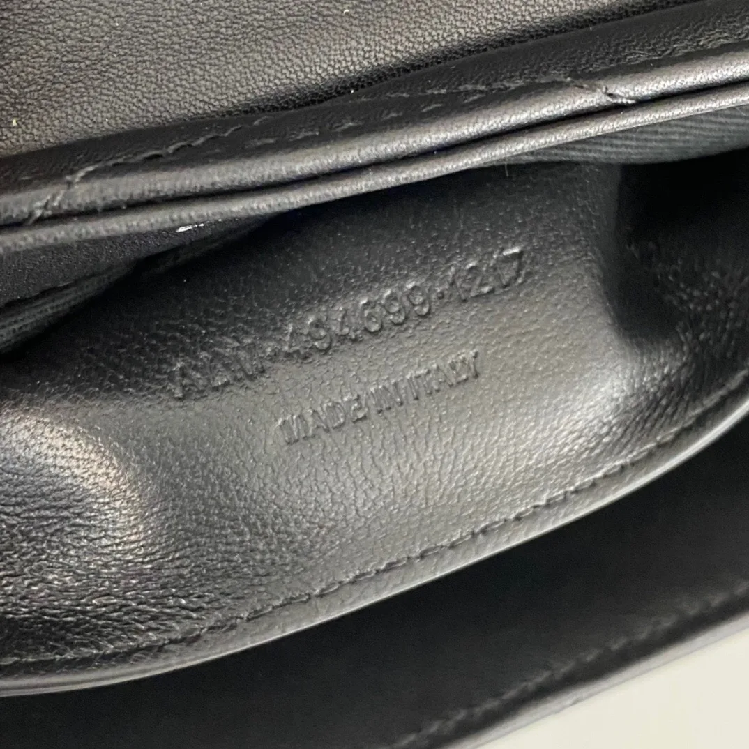 SAINT LAURENT Loulou Small Quilted Leather Shoulder Bag Black - Bag