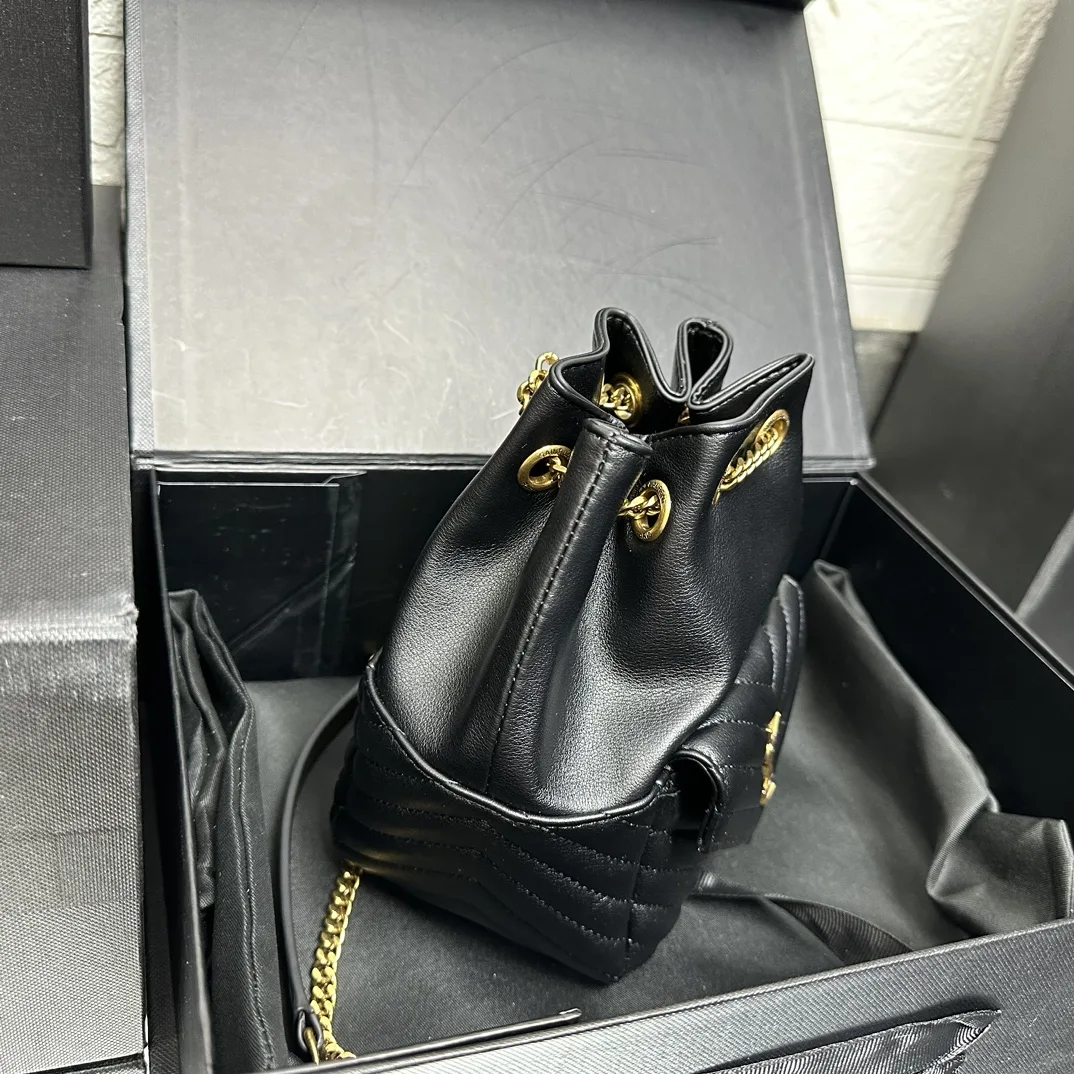 Saint Laurent JOE backpack in Calfskin Black - Bag