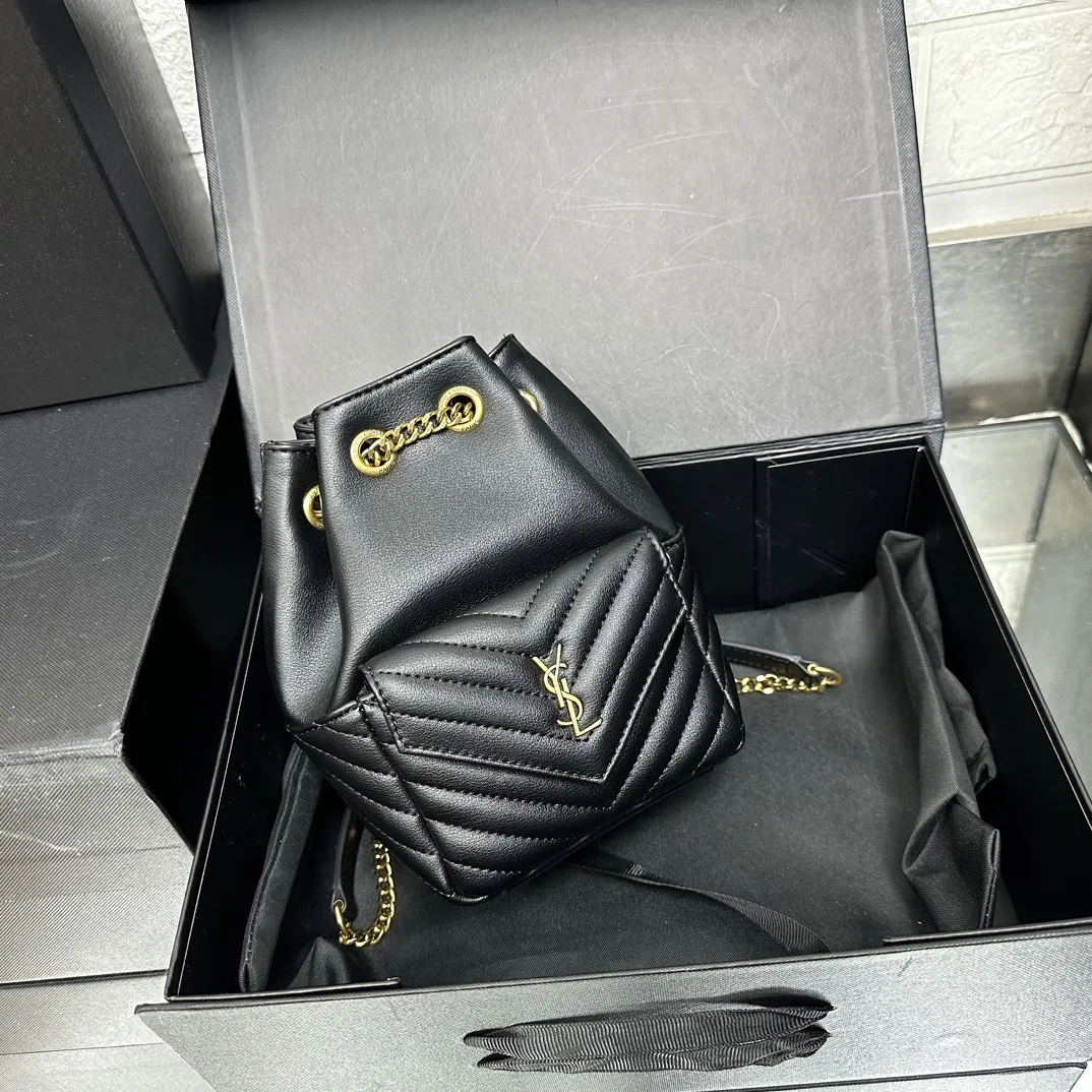 Saint Laurent JOE backpack in Calfskin Black - Bag