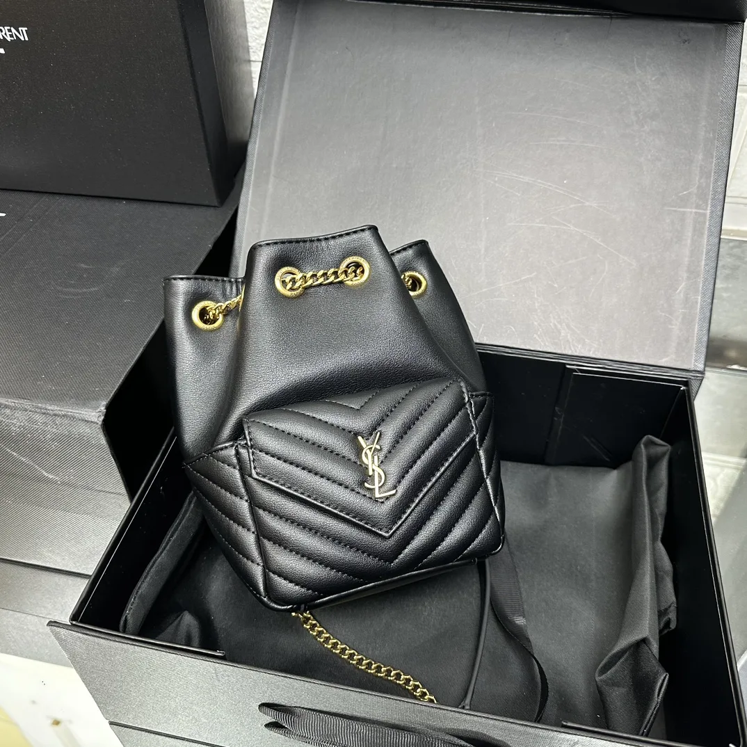 Saint Laurent JOE backpack in Calfskin Black - Bag