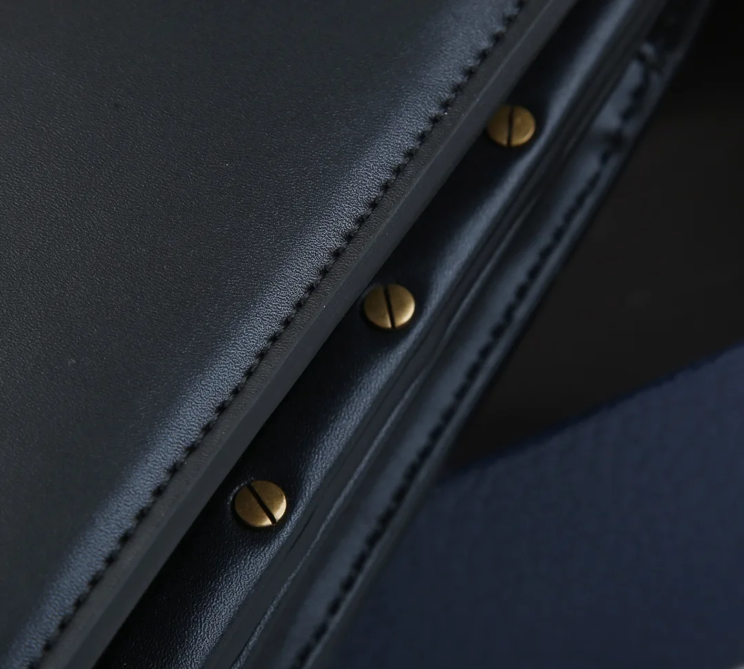Saint Laurent YSL Cassandra Monogram Clasp Leather Crossbody Black - Bag