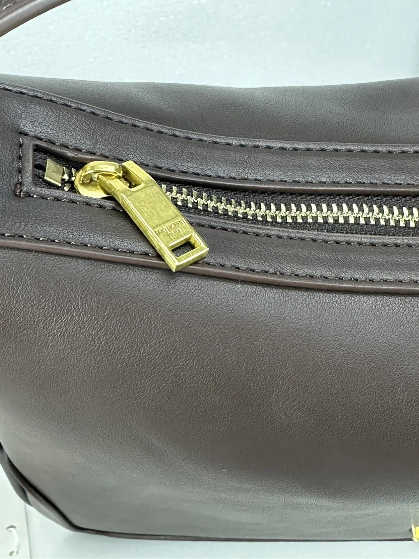 Saint Laurent YSL Vintage Bowling Bag - Coffee Leather Bag