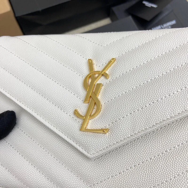 Saint Laurent YSL Cassandre Envelope - White
