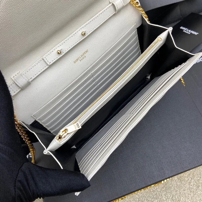 Saint Laurent YSL Cassandre Envelope - White