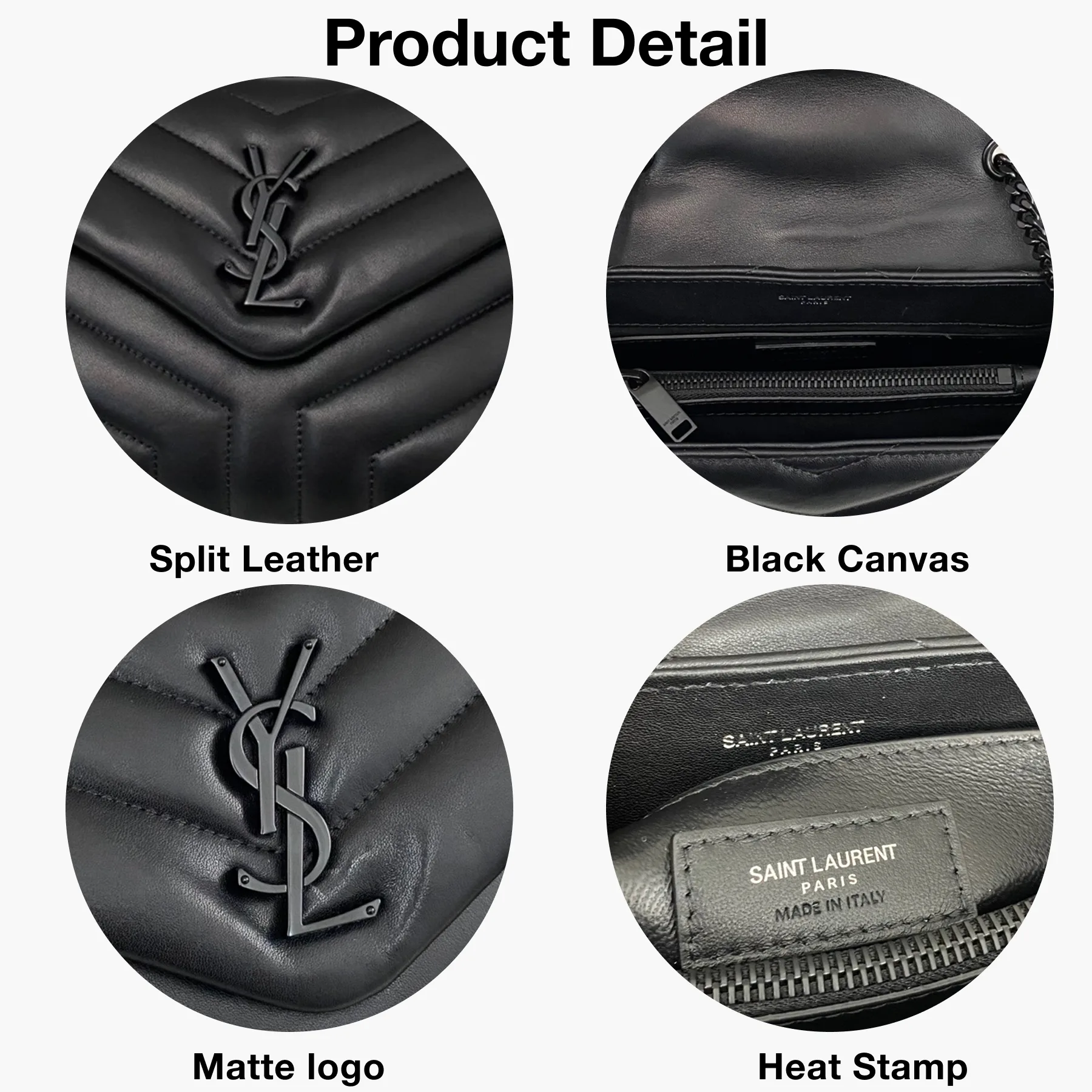 SAINT LAURENT Loulou Medium quilted leather shoulder bag black - Bag