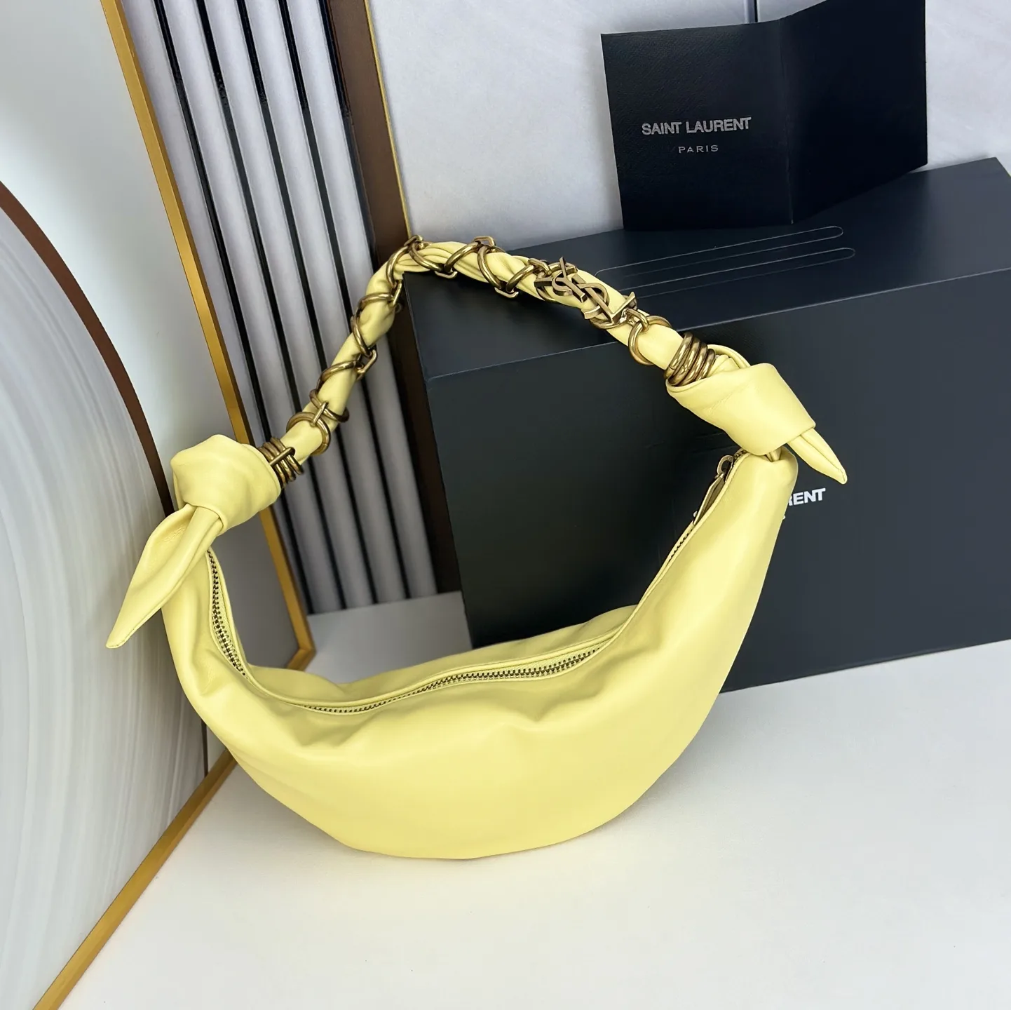 Saint Laurent YSL AMALIA hobo SOFT LEMON - Bag