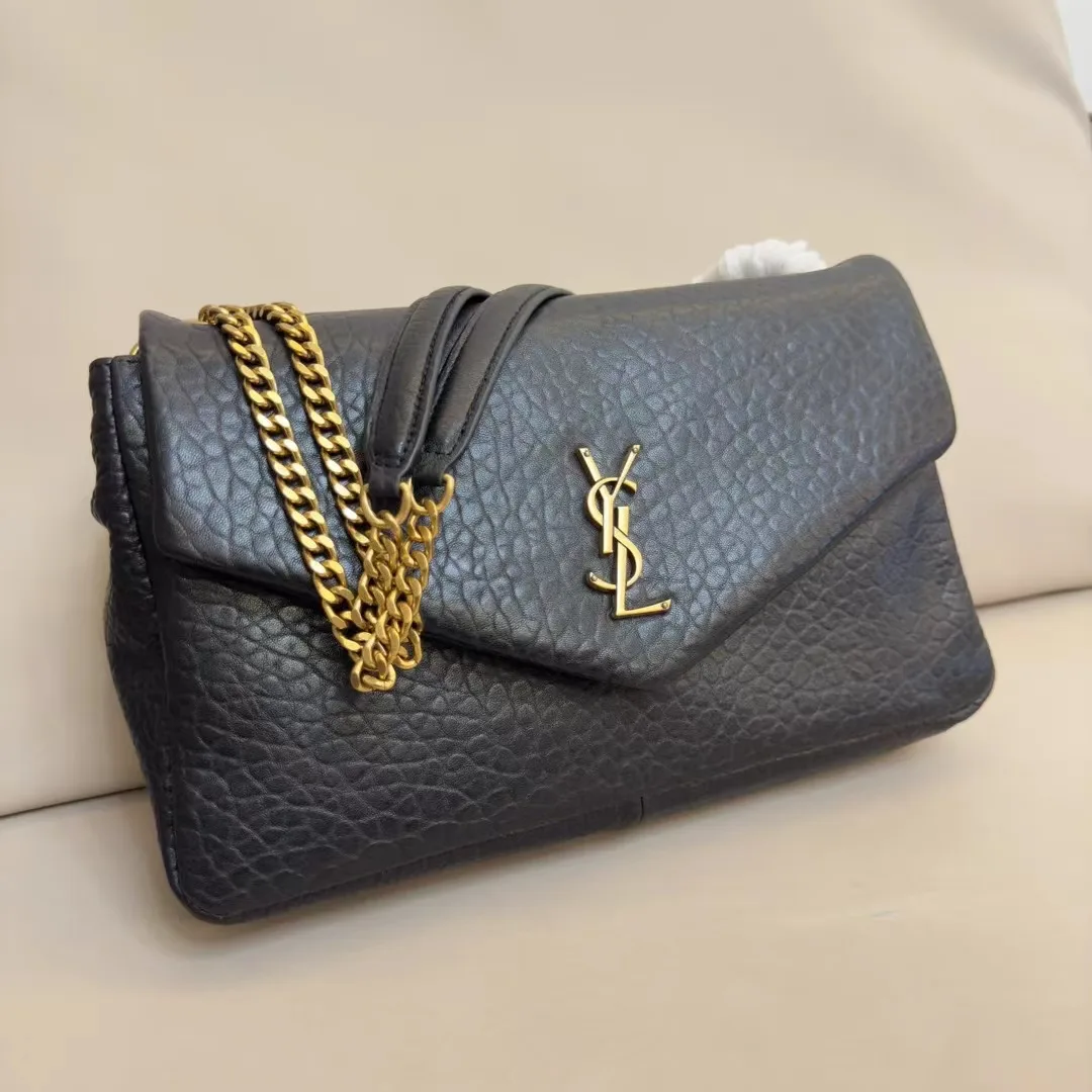 Saint Laurent Small Calfskin Calypso Shoulder Bag