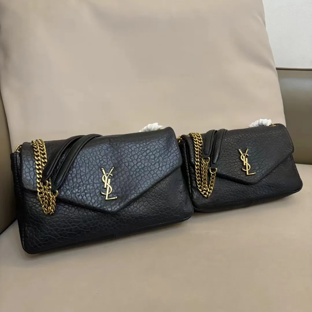 Saint Laurent Small Calfskin Calypso Shoulder Bag