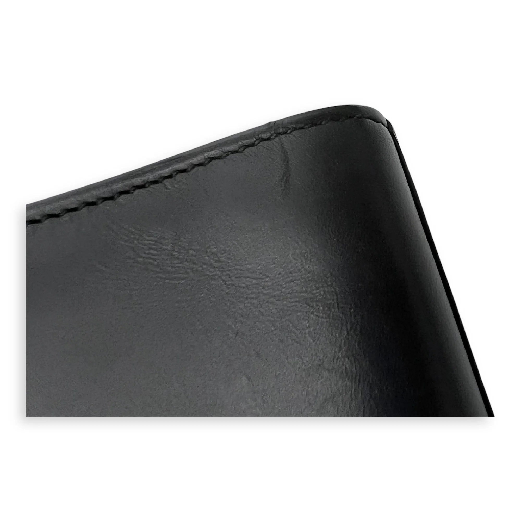 Kate Medium Black Shoulder Bag in Calfskin, Gold hardware