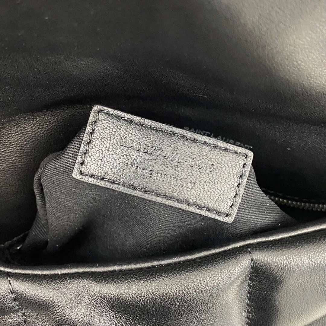 SAINT LAURENT Loulou Puffer Small Quilted Leather Shoulder Bag Black - Bag
