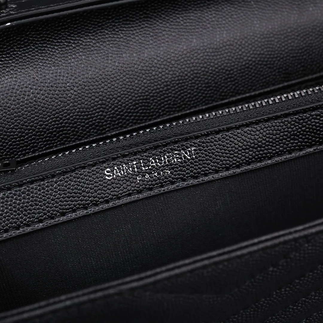 Saint Laurent YSL Cassandre Envelope - Black