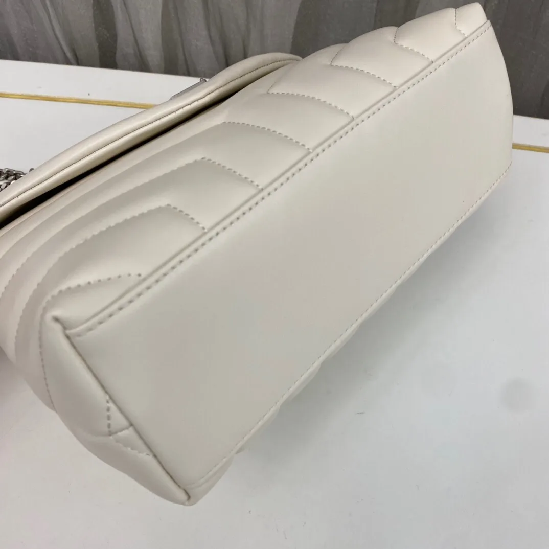 SAINT LAURENT Loulou Small Quilted Leather Shoulder Bag