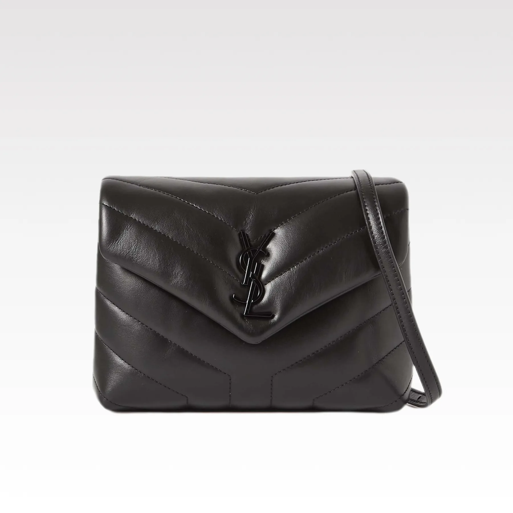 [TOP]SAINT LAURENT Loulou Quilted Leather Shoulder Bag Black - Bag