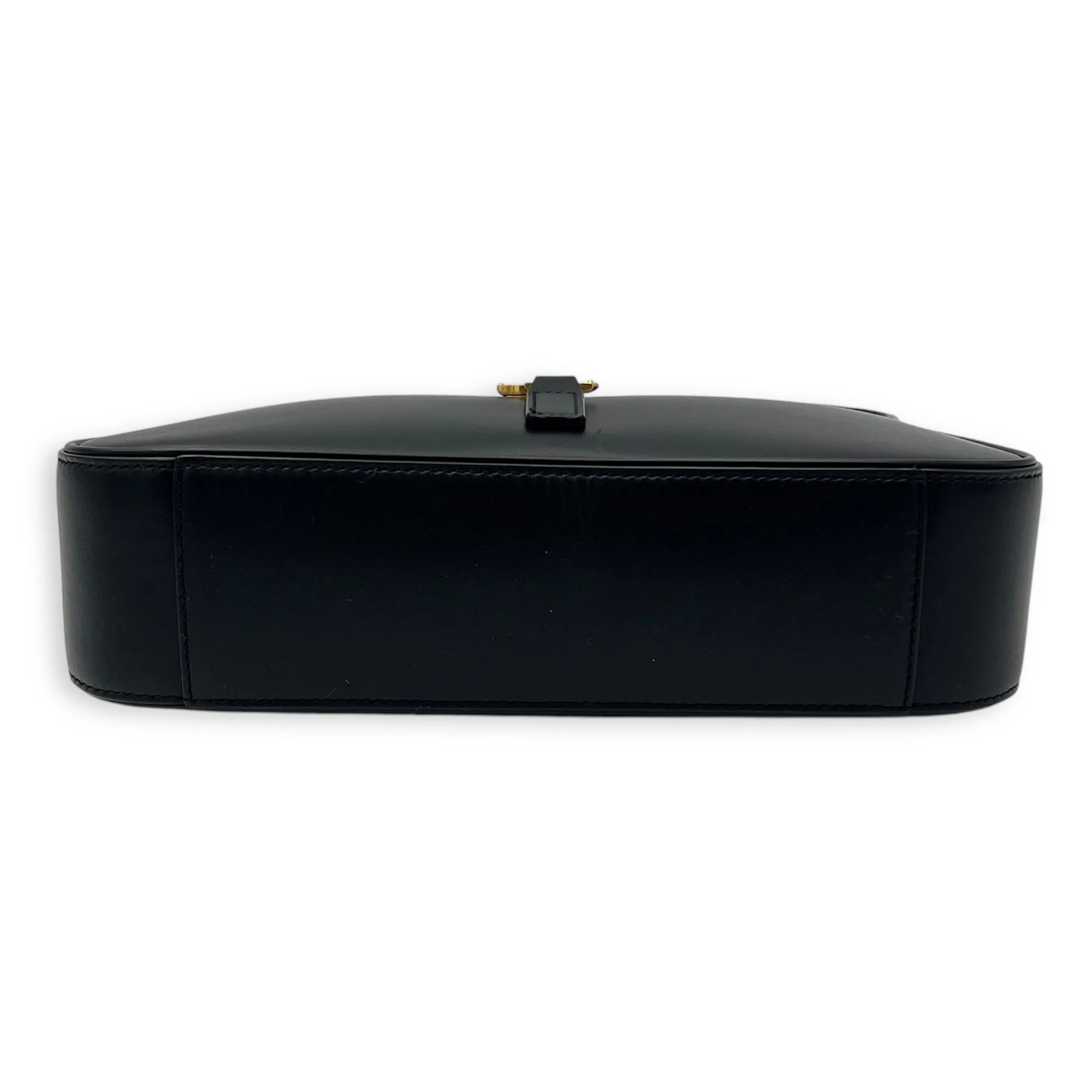 Le 5 A 7 Shoulder Bag Black in Calfskin, Gold hardware