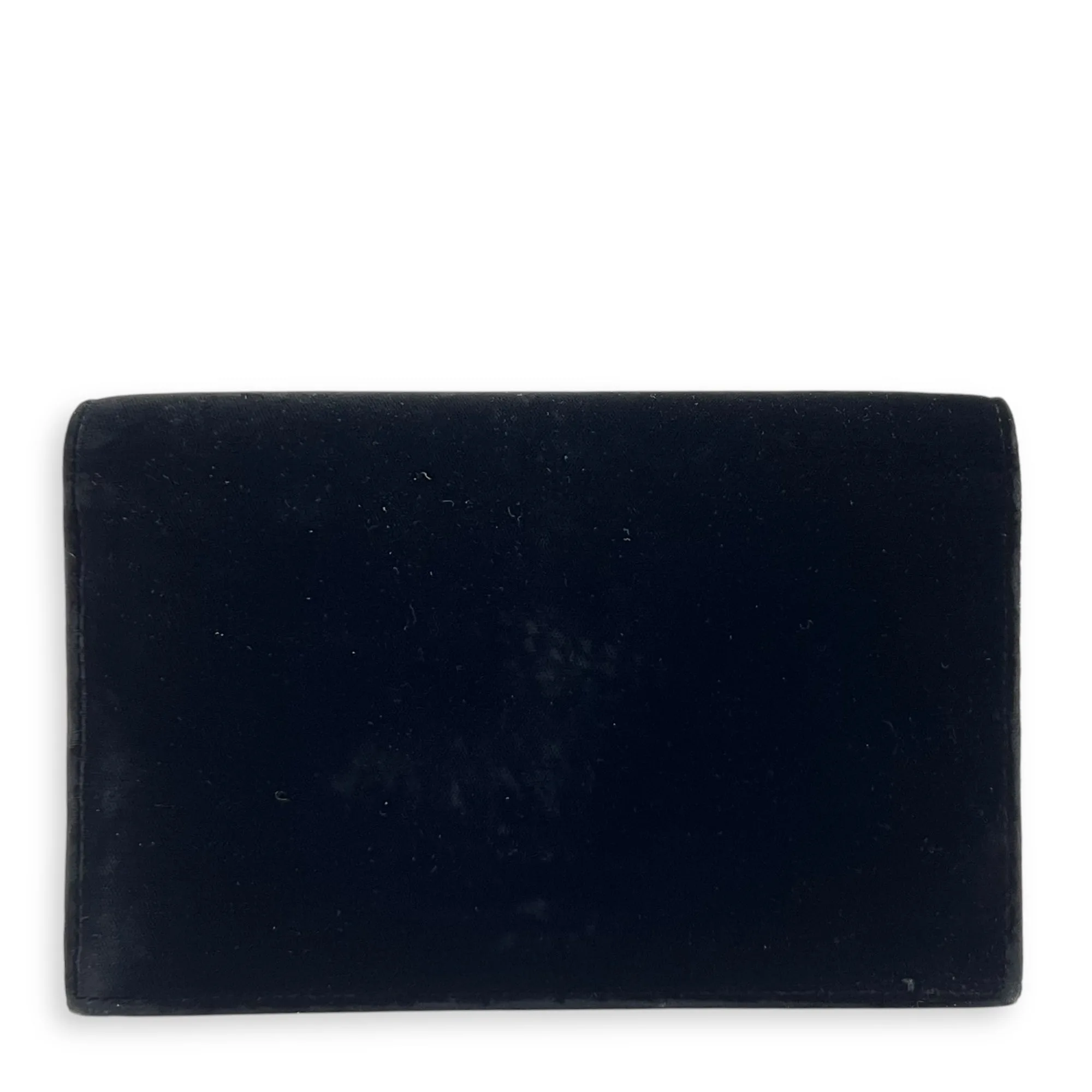 Kate Small Black Crossbody Bag in Velvet, Silver hardware