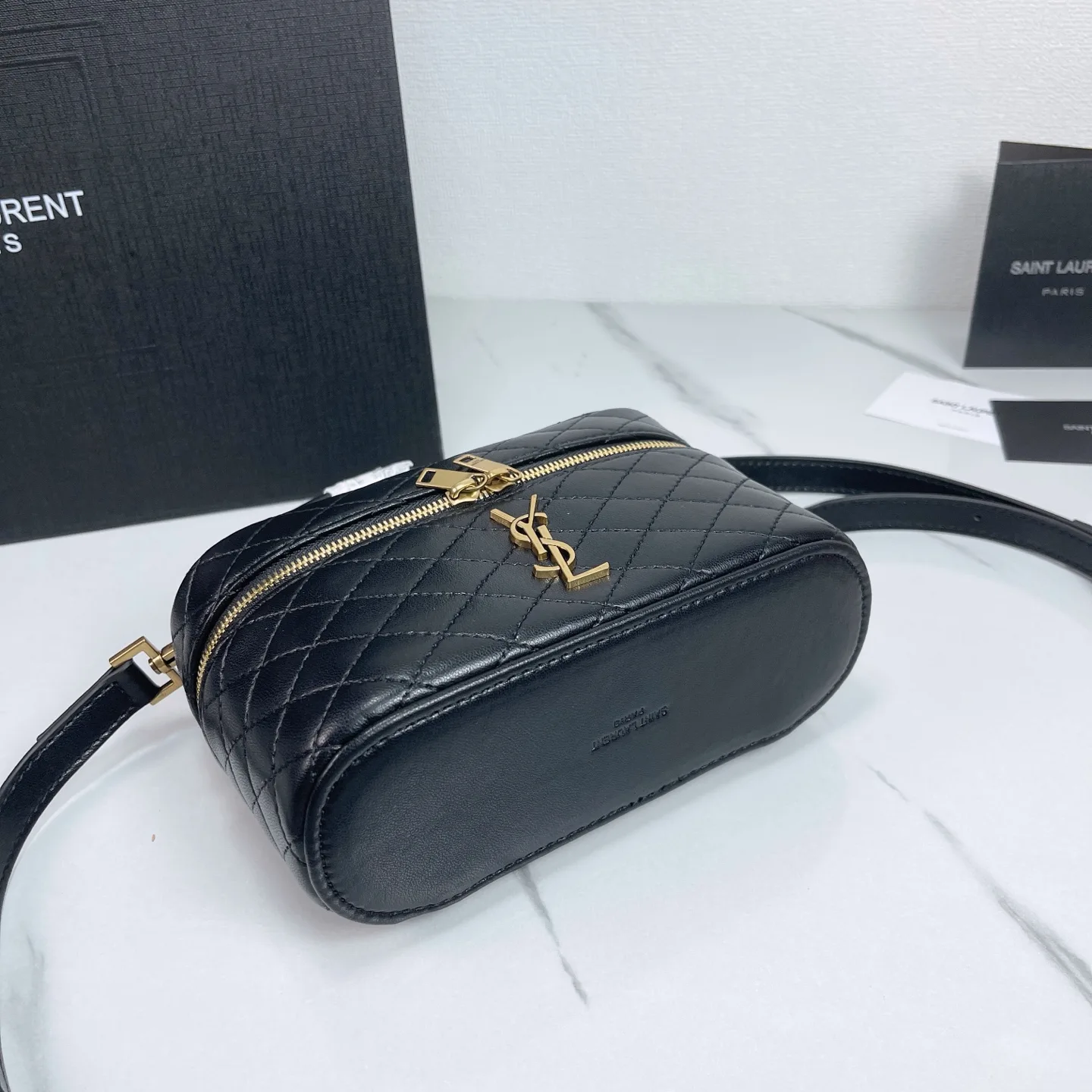 SAINT LAURENT YSL GABY vanity Medium bag in lambskin