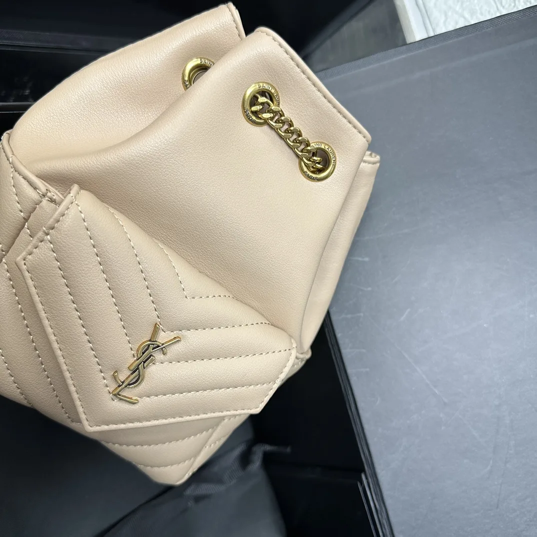 Saint Laurent JOE backpack in Calfskin White - Bag