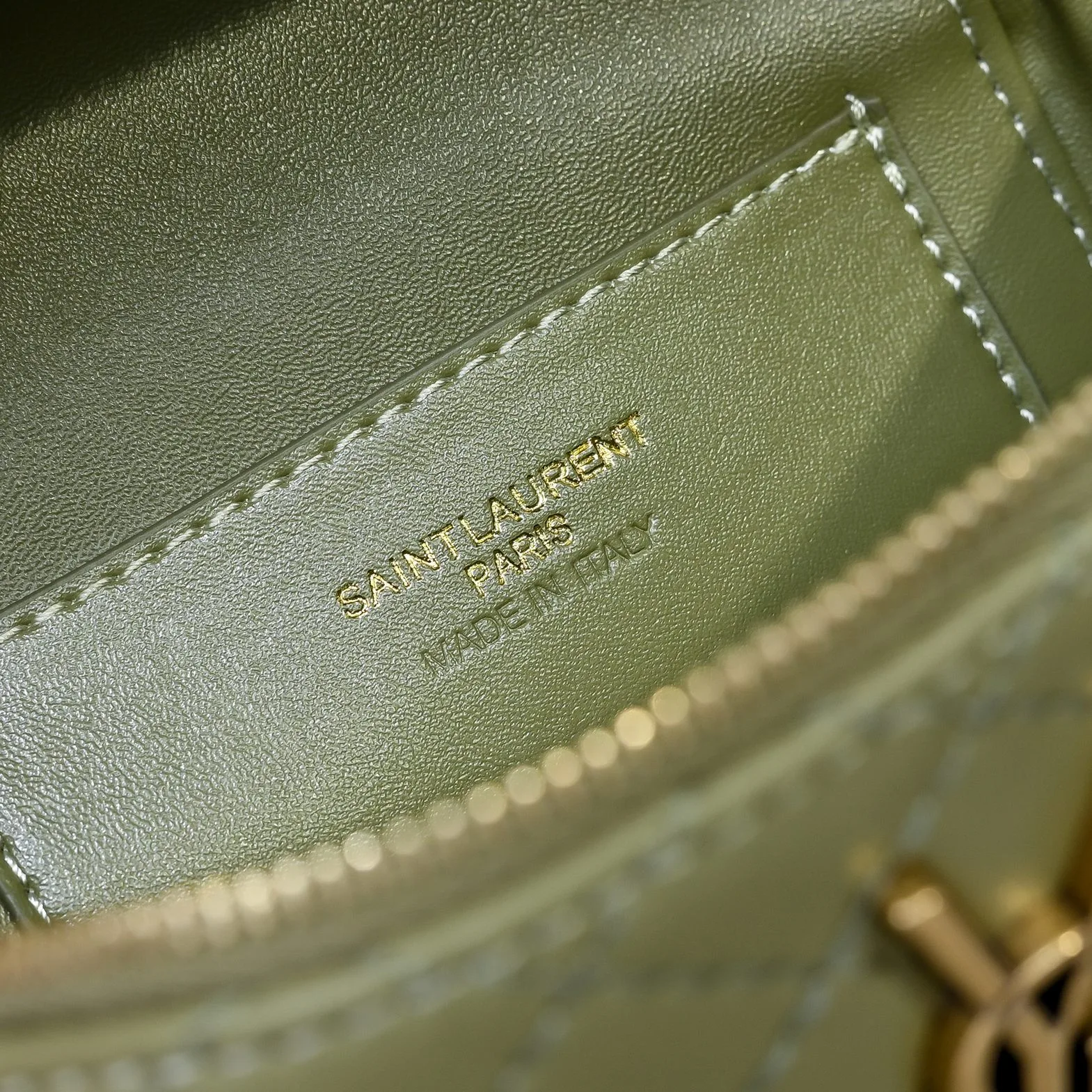 SAINT LAURENT YSL GABY vanity Medium bag in lambskin - MISTY JADE
